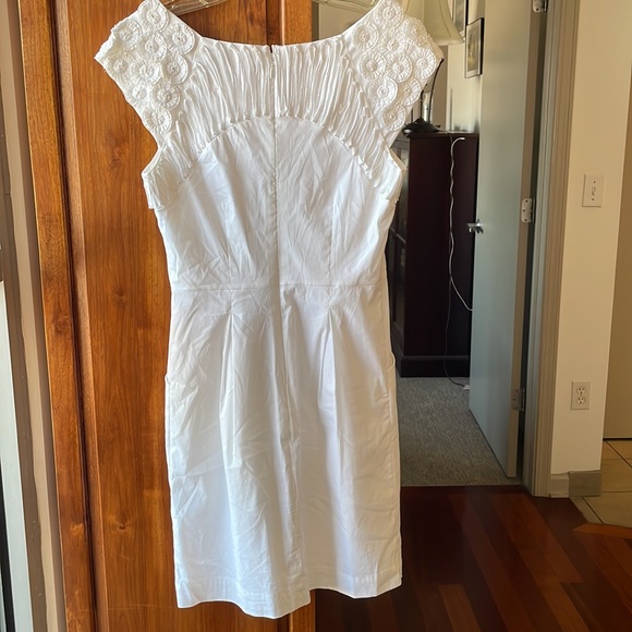 BCBGMaxAzria white summer dress. - Picture 2 of 7